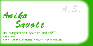 aniko savolt business card